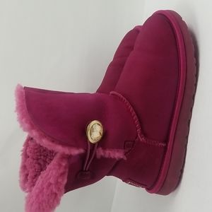 Rare UGG Bailey Button Bling Hot Pink Boots 7